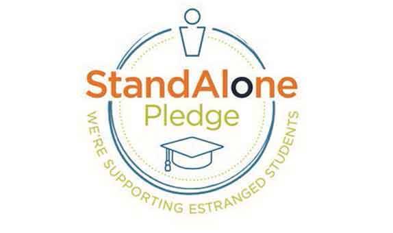 Logo - Stand Alone Pledge - We're supporting estranged students 