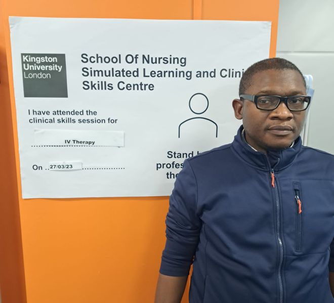 Martin Chukwu, Learning Disabilities Nursing course 